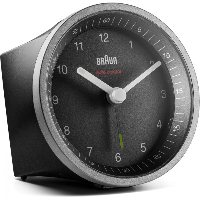 BRAUN Funkwecker BC 07 B-DCF schwarz Kunststoff. Ø 8.0 cm 1 BRAUN Funkwecker BC 07 B-DCF schwarz Kunststoff. Ø 8.0 cm 1