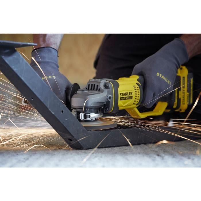 Amoladora 125 mm - Litio 18V - 2 Baterías 4Ah - STANLEY FATMAX V20 - SFMCG400M2K-QW 5
