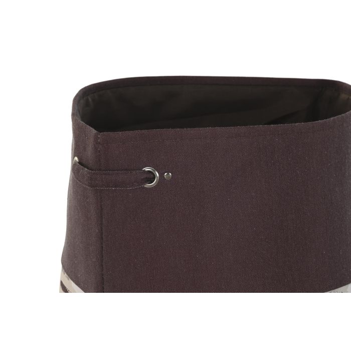 DKD Home Decor Cesta para Ropa Básicos de Poliéster Gris y Burdeos 40x40x60 cm - Set de 3 Unidades con Colores Surtidos 1 DKD Home Decor Cesta para Ropa Básicos de Poliéster Gris y Burdeos 40x40x60 cm - Set de 3 Unidades con Colores Surtidos 1