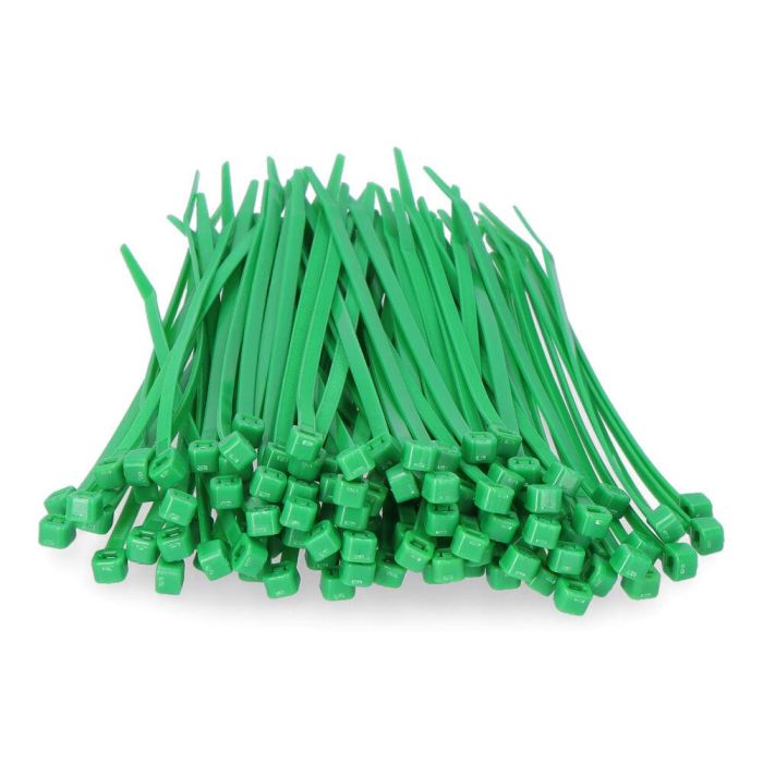 Bridas verdes 150x3,5mm (bolsa 100 unid.) nylon alta calidad 2