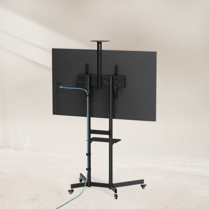 TooQ Soporte de Suelo Inclinable con Ruedas FS1151M-B para TV de 37-70"/ hasta 70kg Negro 4 TooQ Soporte de Suelo Inclinable con Ruedas FS1151M-B para TV de 37-70"/ hasta 70kg Negro 4