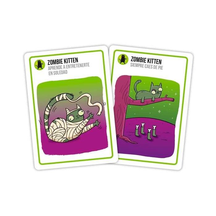 Exploding Kittens Zombie Kittens | Juego de Cartas, Edición Independiente y Compatible | Español, 2-5 Jugadores, +7 años, 15 min 2 Exploding Kittens Zombie Kittens | Juego de Cartas, Edición Independiente y Compatible | Español, 2-5 Jugadores, +7 años, 15 min 2