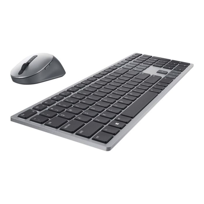 Dell Kit Teclado y Ratón Inalámbrico KM7321W Gris Titanio - Teclado QWERTY Español, Ratón 4000 DPI, Conexión 2.4 GHz y Bluetooth 5.0