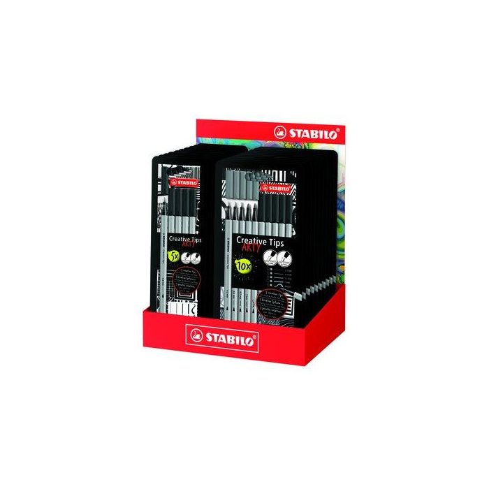 Rotulador Fibra Stabilo Creative Tips Arty Line Expositor De 20 Estuches 10X 89/5-1-20 Caja De 5 10X 89/10-1-20 Caja De 10