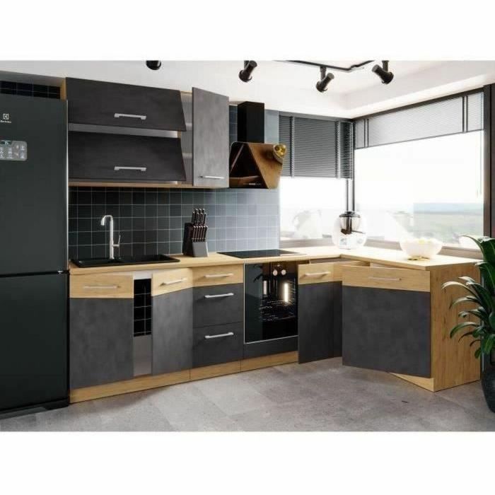 Rock ROCKGANGLE Columna de esquina Melamina, roble Lancelot y gris matera, 1 puerta, 58x72 cm 1 Rock ROCKGANGLE Columna de esquina Melamina, roble Lancelot y gris matera, 1 puerta, 58x72 cm 1
