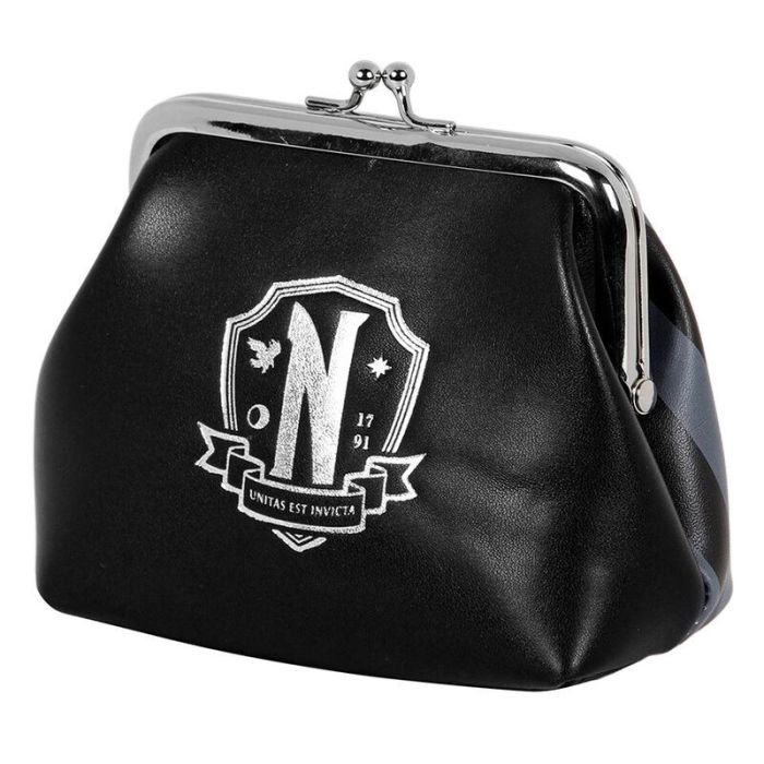 Wednesday Miércoles Monedero Retro Maxi Original Negro - PVC Exterior, Poliéster Interior 0 Wednesday Miércoles Monedero Retro Maxi Original Negro - PVC Exterior, Poliéster Interior 0