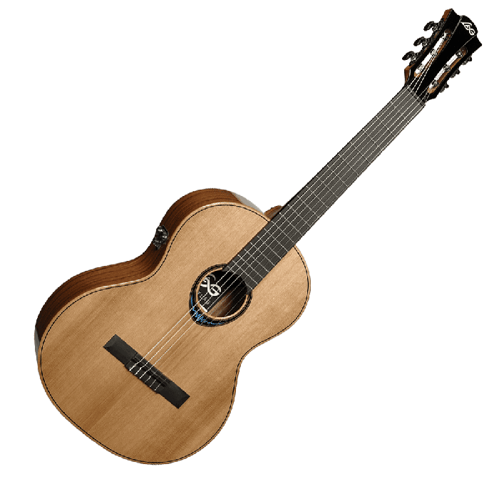 LAG Guitarra Acústica Clásica Nylon Blue Wave 2 Natural Clásica 4/4 Cedro Macizo 2