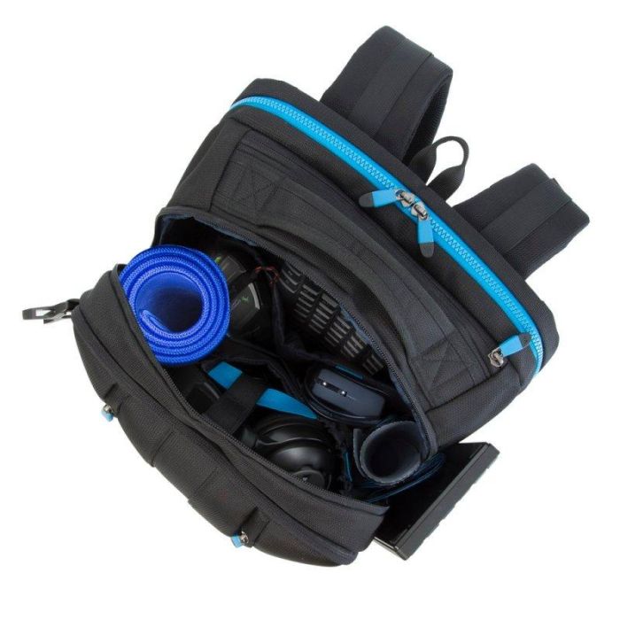 Rivacase Mochila Gaming 7860 para Portátil de 17.3 Pulgadas y 30L, Diseño Resistente al Agua y con Puerto USB 2