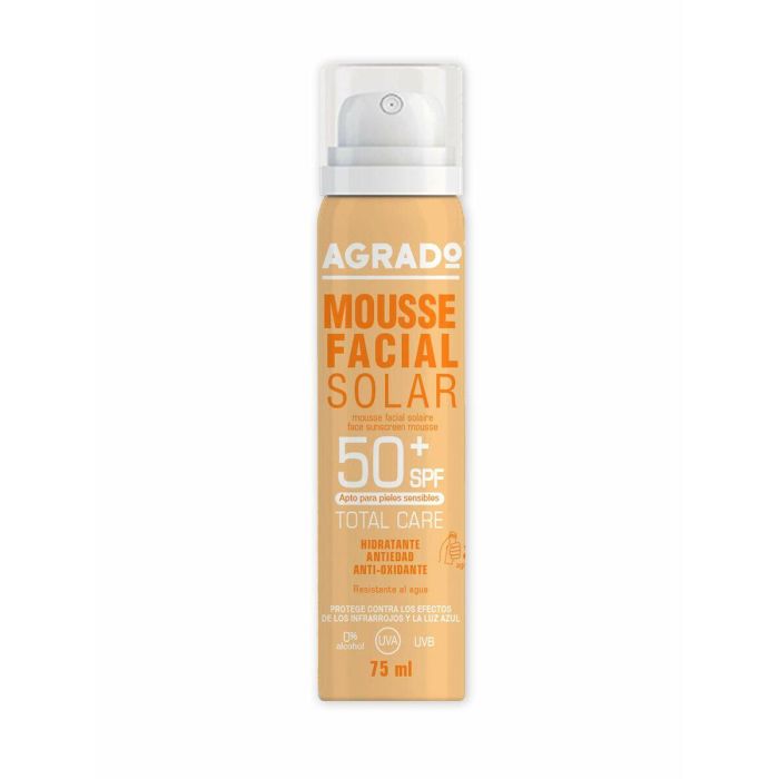 Agrado Mousse Facial Solar Spf50 75 mL