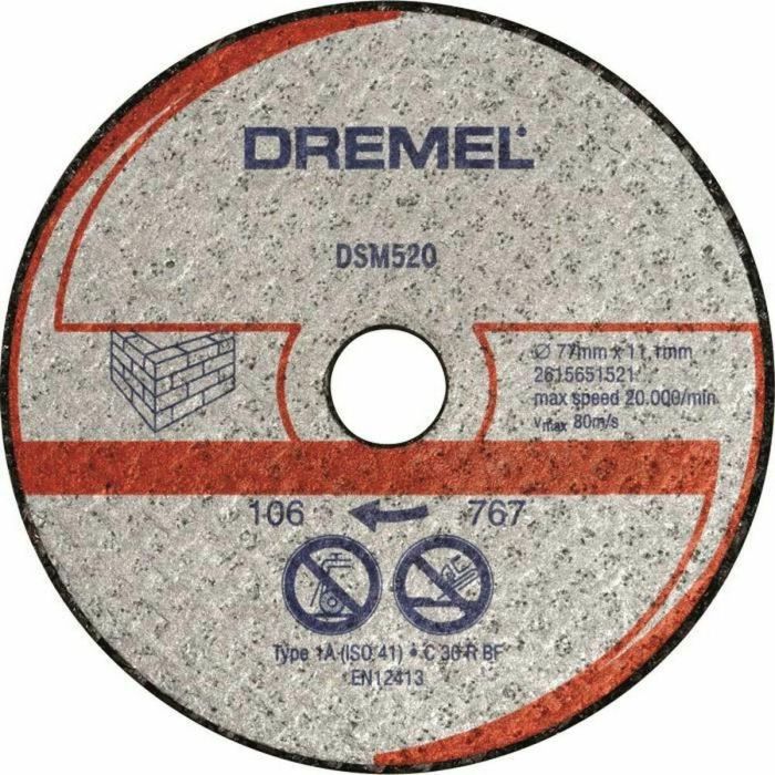 Dremel Juego 2 Discos Sierra Compactos DSM20 para Mampostería y Piedra