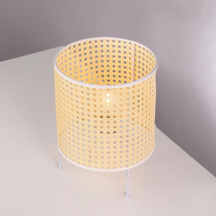 Lámpara de Mesa Shakhty de Ratán con Casquillo E27 Estilo Boho-Chic para Salón Dormitorio SKD-T1009 3
