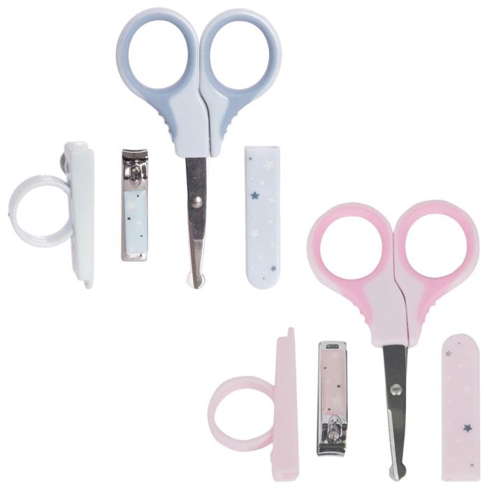 Tom et Zoe Juego De Manicura Bebé Surtido con Cortauñas, Tijeras y Funda 2
