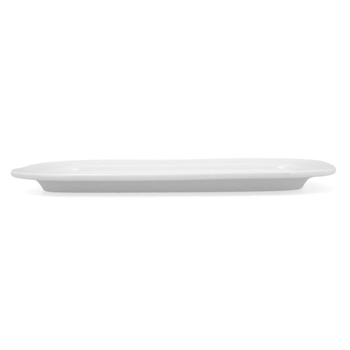 Bidasoa Fuente Rectangular Glacial Porcelana 36x21 cm Pack 3 Unidades Profesional Hostelería Extra Resistente Apilable Lavavajillas Microondas 1