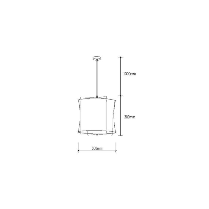 Lámpara Colgante Miracle SKD-P902 Diseño Clásico y Elegante para Interiores | Compatible con Bombillas E27 LED | Ideal Salón, Comedor, Dormitorio 1