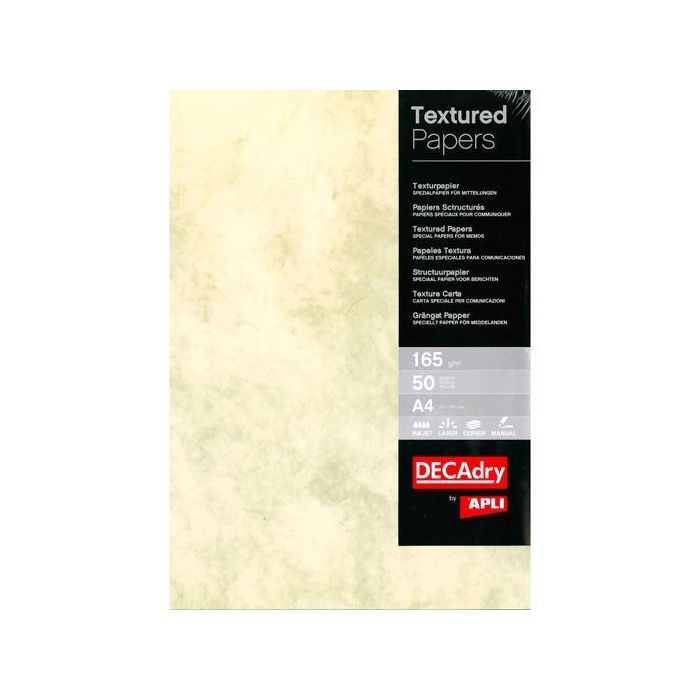 Apli Papel Textura Mármol Marrón A4 165 gr Pack 50 Hojas Apli Papel Textura Mármol Marrón A4 165 gr Pack 50 Hojas