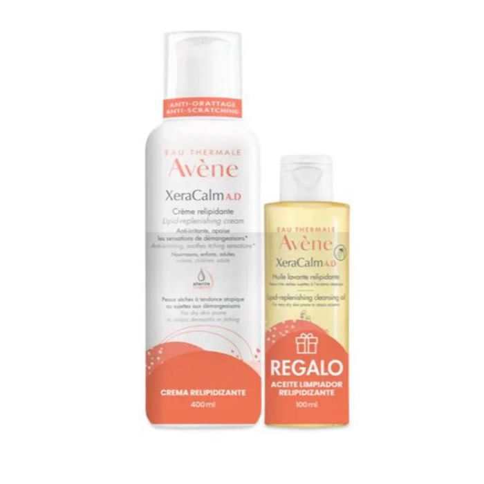 Avène XeraCalm AD Crema relipidizante 400ml + Aceite Limpiador relipidizante 100ml