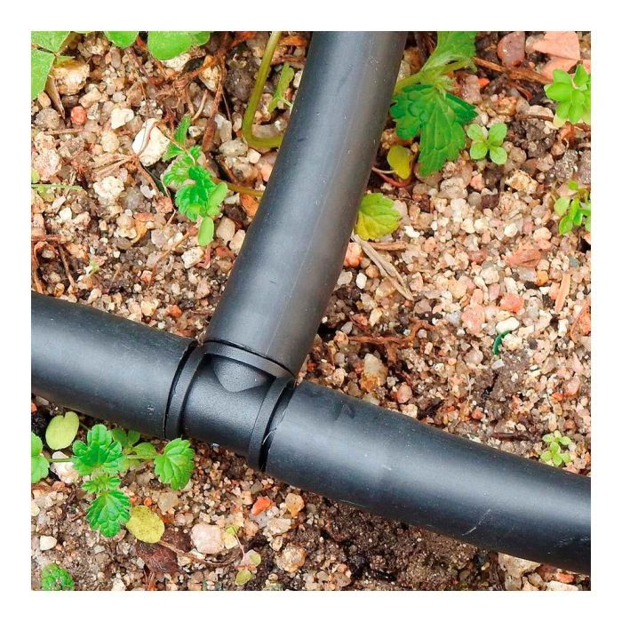 Blue Bird-Altadex T Derivación 16mm Polipropileno Pack 4 Conexión Riego Anti UV Negro 1