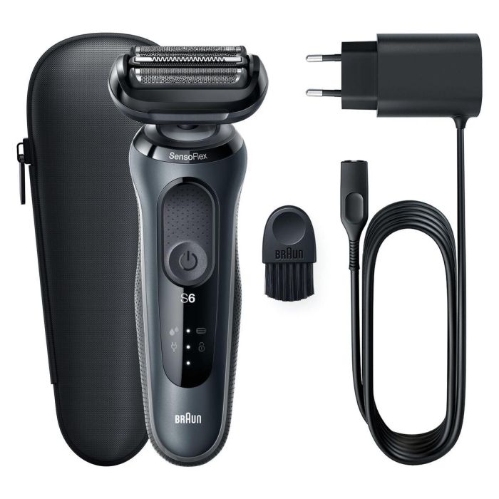 Braun 61-N1000s Afeitadora Eléctrica Serie 6 con Tecnología SensoFlex, Batería de 50 min, Acabado Negro Elegante 3