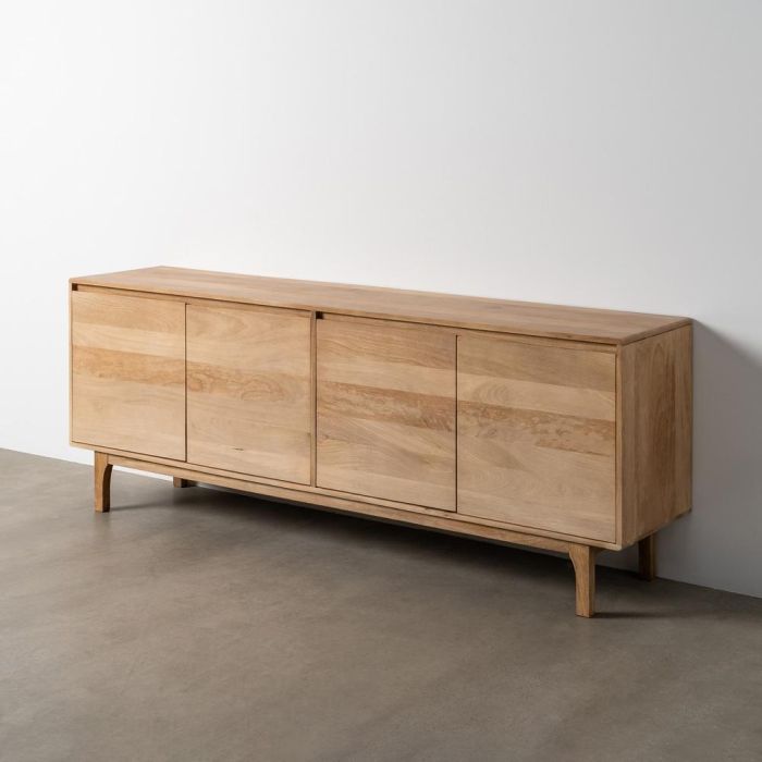 Aparador Natural Madera de Mango Salón 200 X 45 X 76 cm