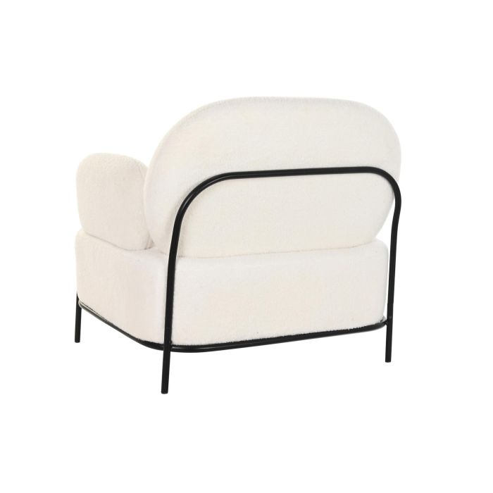 DKD Home Decor Butaca Moderno Blanco Negro 74 x 77 x 86 cm 5