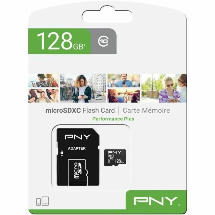 Tarjeta de Memoria Micro SD con Adaptador PNY Performance Plus 128 GB 0 Tarjeta de Memoria Micro SD con Adaptador PNY Performance Plus 128 GB 0