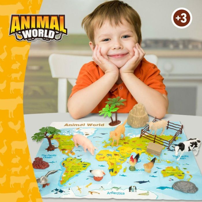 Set de Figuras de Animales Colorbaby 19 piezas Granja Plástico 13 x 8 x 3 cm (6 Unidades) 3 Set de Figuras de Animales Colorbaby 19 piezas Granja Plástico 13 x 8 x 3 cm (6 Unidades) 3
