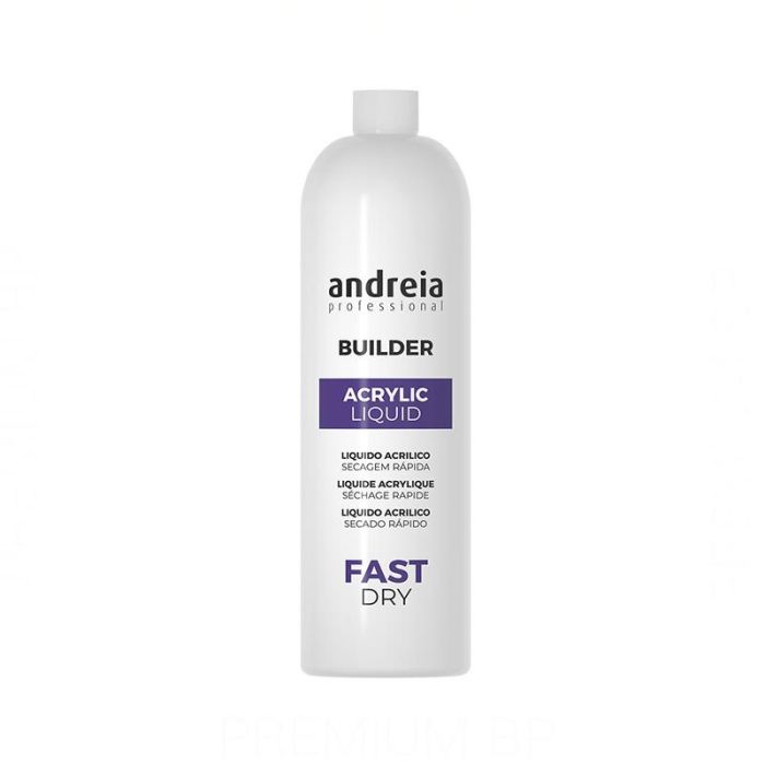 Andreia Professional Builder Acrylic Liquid Fast Dry Liquido Acrilico Secado Rapido 1000 ml