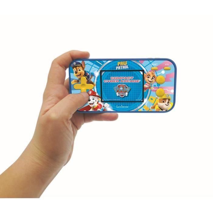 Lexibook Compact Cyber Arcade Consola portátil de juegos para niños - 150 juegos (10 Paw Patrol), pantalla LCD color 2.5'' 2