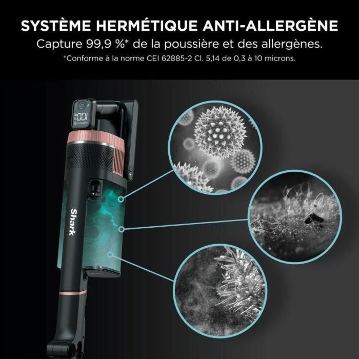 Shark Aspiradora escoba inalámbrica Stratos IZ400EU - Tecnología DuoClean + PowerFins Plus - Iluminación LED 2