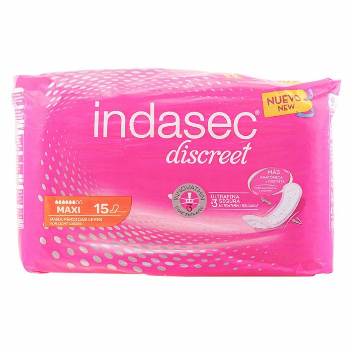Indasec Compresa Incontinencia Maxi 15 u DERMOSEDA 1