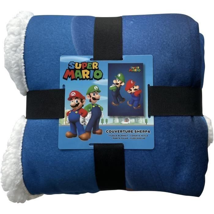 Manta sherpa - MARIO BROS - Mario & Luigi - 100 x 150 cm 1 Manta sherpa - MARIO BROS - Mario & Luigi - 100 x 150 cm 1