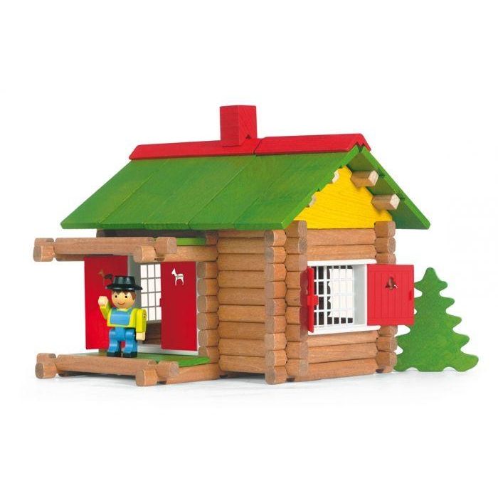 Jeujura My Wooden Chalet 100 Piezas - Conjunto de Construcción de Madera Natural y Teñida Mixta a Partir de 5 Años 1 Jeujura My Wooden Chalet 100 Piezas - Conjunto de Construcción de Madera Natural y Teñida Mixta a Partir de 5 Años 1