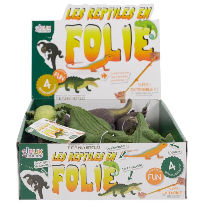 Jeux 2 momes Reptil Elástico Antiestrés Deformable Modelos Surtidos (Cocodrilo, Iguana, Camaleón, Dragón Komodo) A Partir de 3 Años 3 Jeux 2 momes Reptil Elástico Antiestrés Deformable Modelos Surtidos (Cocodrilo, Iguana, Camaleón, Dragón Komodo) A Partir de 3 Años 3