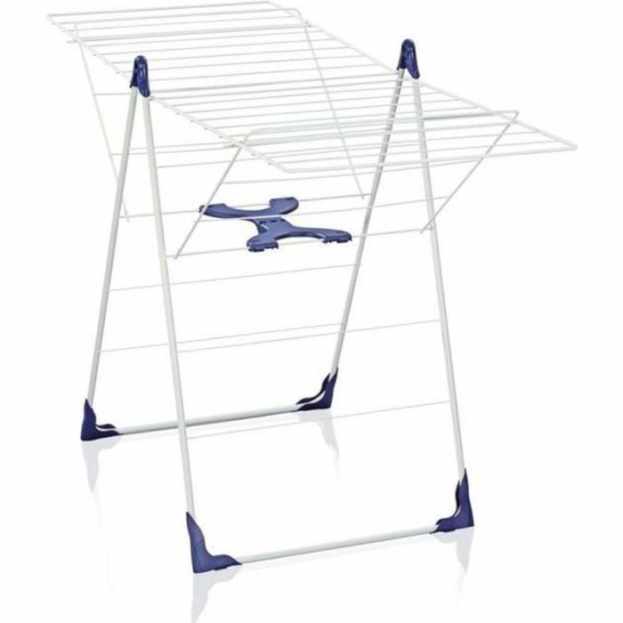 Leifheit 81408 Secadora de Pie CLASSIC 200 Flex 20 Metros de Secado (2 Lavadoras) Cierre Semiautomático Multiposiciones Blanco y Azul 0 Leifheit 81408 Secadora de Pie CLASSIC 200 Flex 20 Metros de Secado (2 Lavadoras) Cierre Semiautomático Multiposiciones Blanco y Azul 0