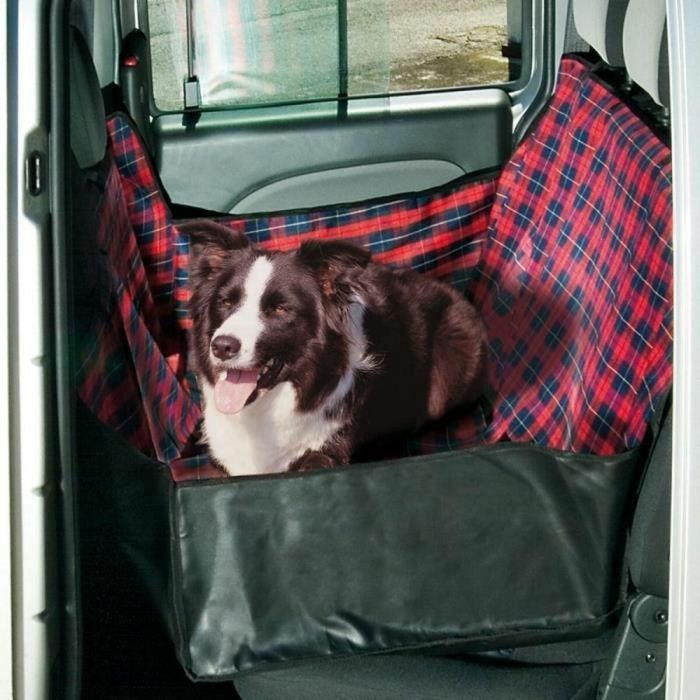 Funda Protectora de Coche para Mascotas Ferplast Negro Rojo 140 x 50 x 60 cm 4