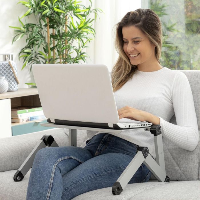 Mesa Ajustable Multiposición para Ordenador Portátil Omnible InnovaGoods Mesa Ajustable Multiposición para Ordenador Portátil Omnible InnovaGoods