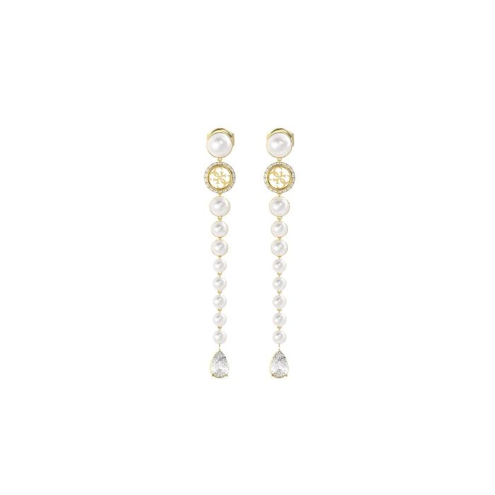 Pendientes Mujer Guess JUBE05578JWYGT-U Blanco Dorado