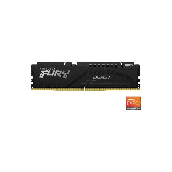 Memoria RAM Kingston FURY Beast 16GB/ DDR5/ 5600MHz/ 1.1V/ CL36/ DIMM 1 Memoria RAM Kingston FURY Beast 16GB/ DDR5/ 5600MHz/ 1.1V/ CL36/ DIMM 1