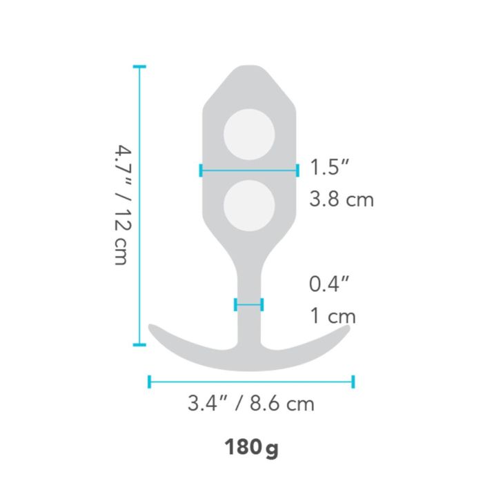 Plug Anal B-Vibe SNUG PLUG 3 Negro 3 Plug Anal B-Vibe SNUG PLUG 3 Negro 3