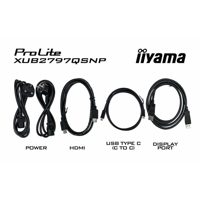Iiyama ProLite XUB2797QSNP-B1 Monitor 27" QHD 2560x1440 IPS 100Hz 1ms Altavoces DisplayPort USB-C Negro 6 Iiyama ProLite XUB2797QSNP-B1 Monitor 27" QHD 2560x1440 IPS 100Hz 1ms Altavoces DisplayPort USB-C Negro 6