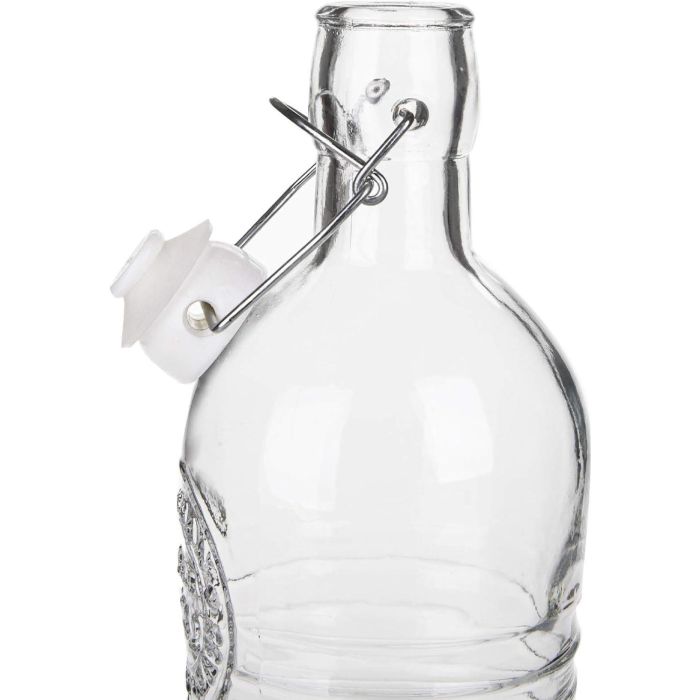 La Mediterran Botella Vidrio Clásica Boca Ancha 1.1L 30.4 x 9.2 x 9.1 cm 9