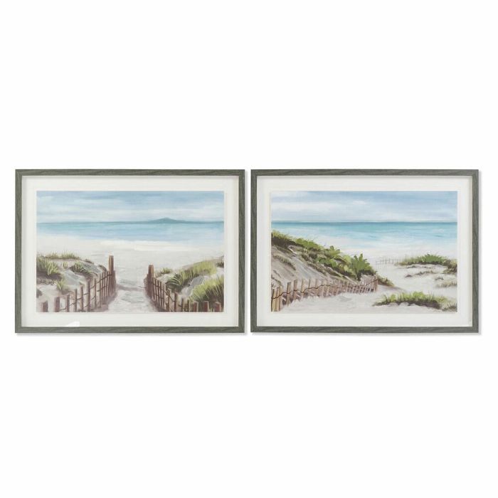 Cuadro Mediterraneo DKD Home Decor Azul Marron 3.3 x 50 x 70 cm (2 Unidades) Cuadro Mediterraneo DKD Home Decor Azul Marron 3.3 x 50 x 70 cm (2 Unidades)