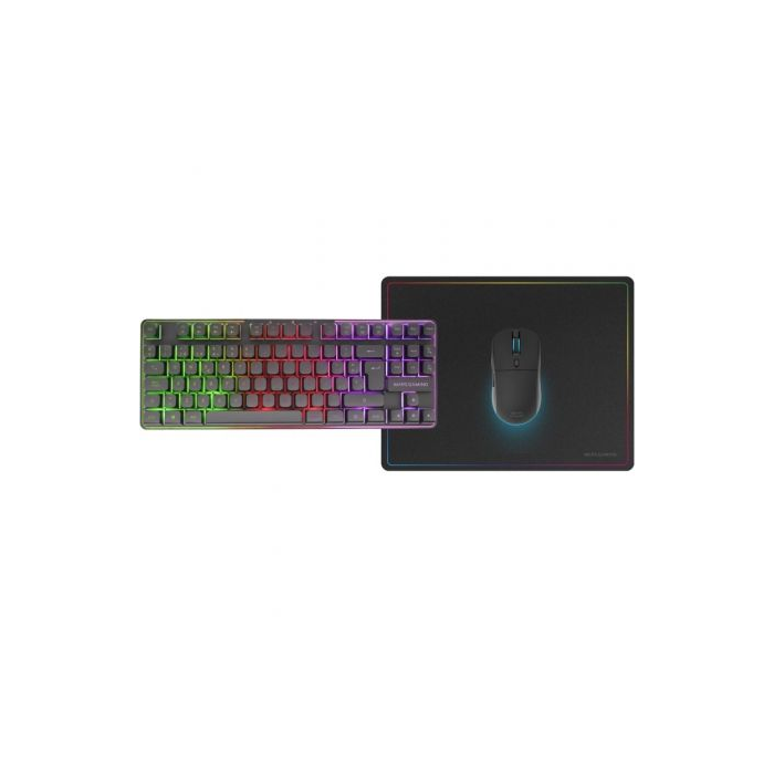 Pack Gaming Mars Gaming MCPWTKL/ Teclado Inalámbrico + Ratón Inalámbrico + Alfombrilla 1 Pack Gaming Mars Gaming MCPWTKL/ Teclado Inalámbrico + Ratón Inalámbrico + Alfombrilla 1