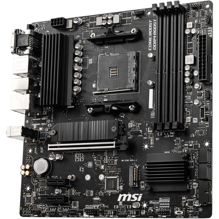 MSI B550M PRO-VDH Placa Base AMD B550 Zócalo AM4 micro ATX para Ryzen 3000 Series DDR4 128GB 2 MSI B550M PRO-VDH Placa Base AMD B550 Zócalo AM4 micro ATX para Ryzen 3000 Series DDR4 128GB 2