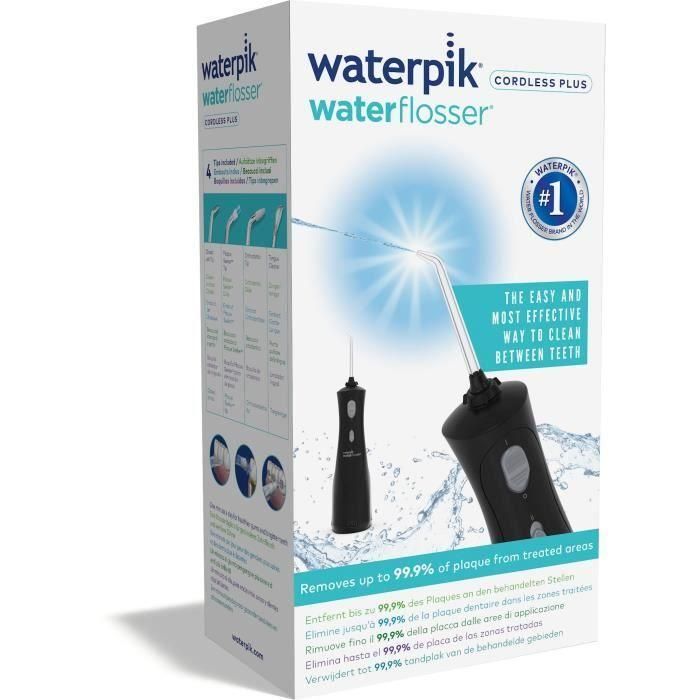 Hilo dental inalámbrico - WATERPIK - WP 492 - 4 puntas - Negro 3 Hilo dental inalámbrico - WATERPIK - WP 492 - 4 puntas - Negro 3