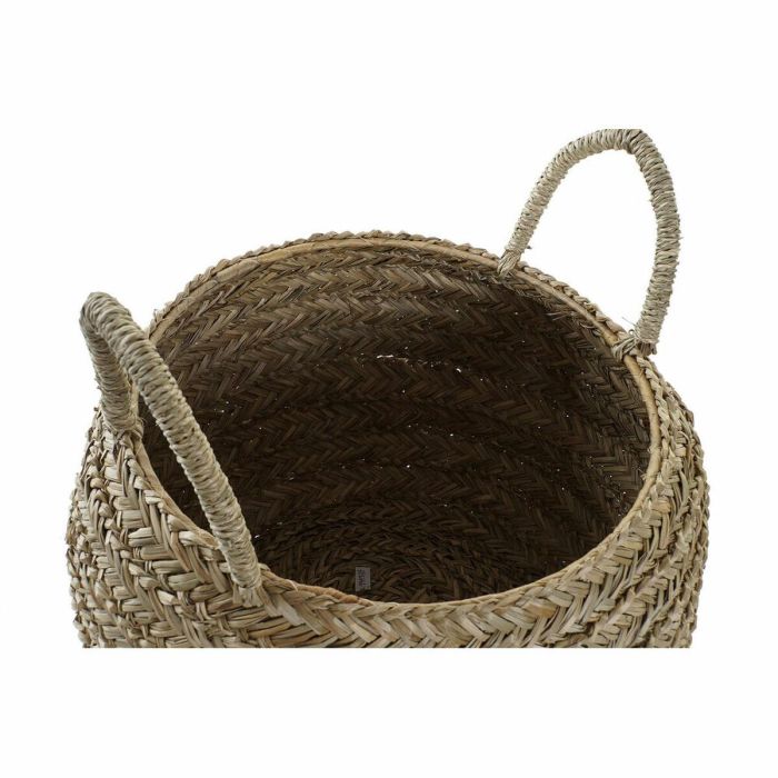 Cesta Decorativa DKD Home Decor Natural Hierba marina Boho 40 x 40 x 30 cm 1