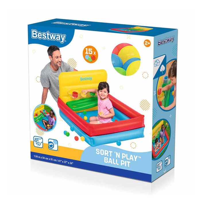 Bestway Piscina Hinchable Infantil Juegos con Bolas 104x94x61 cm +2 Años Jardin 52546 6 Bestway Piscina Hinchable Infantil Juegos con Bolas 104x94x61 cm +2 Años Jardin 52546 6