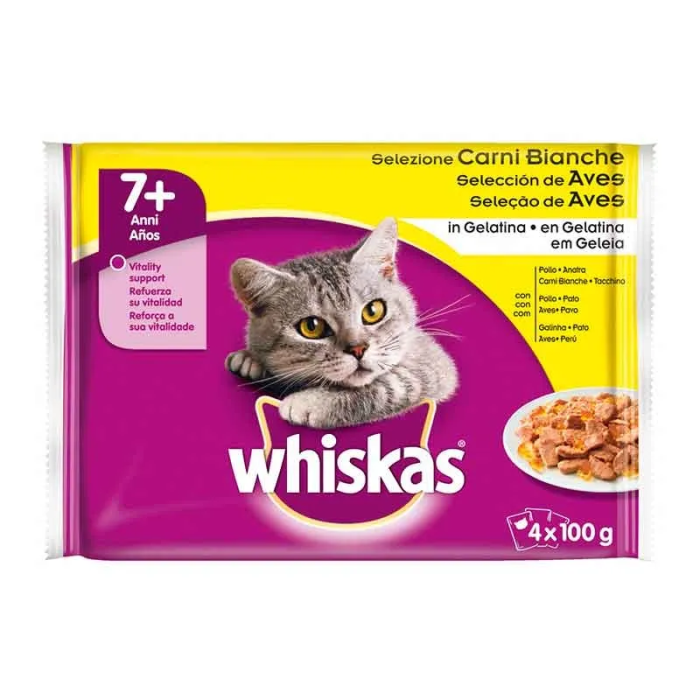 Whiskas +7 Selección Aves 4x13x85 gr