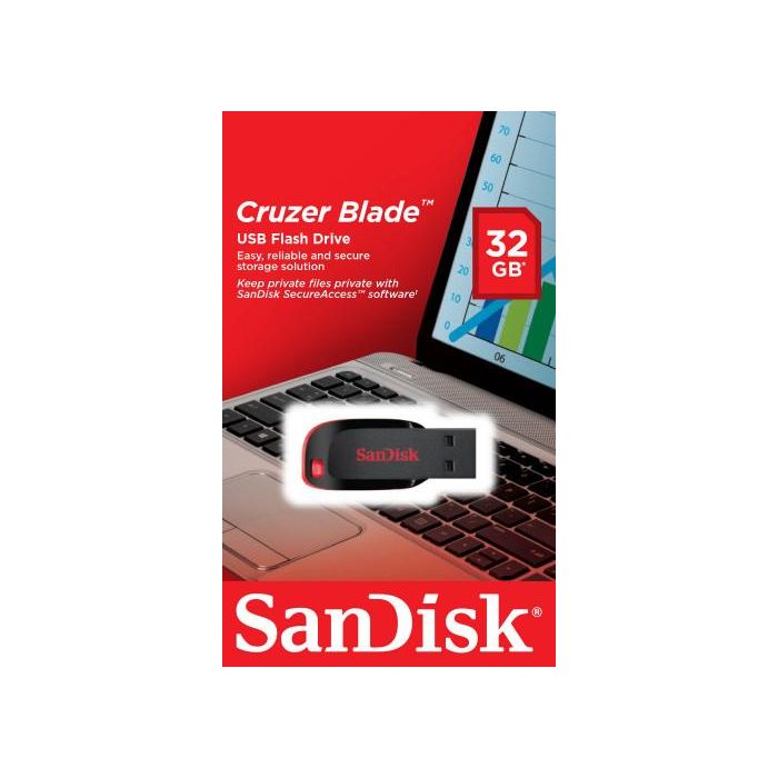 Pendrive 32GB SanDisk Cruzer Blade USB 2.0 2