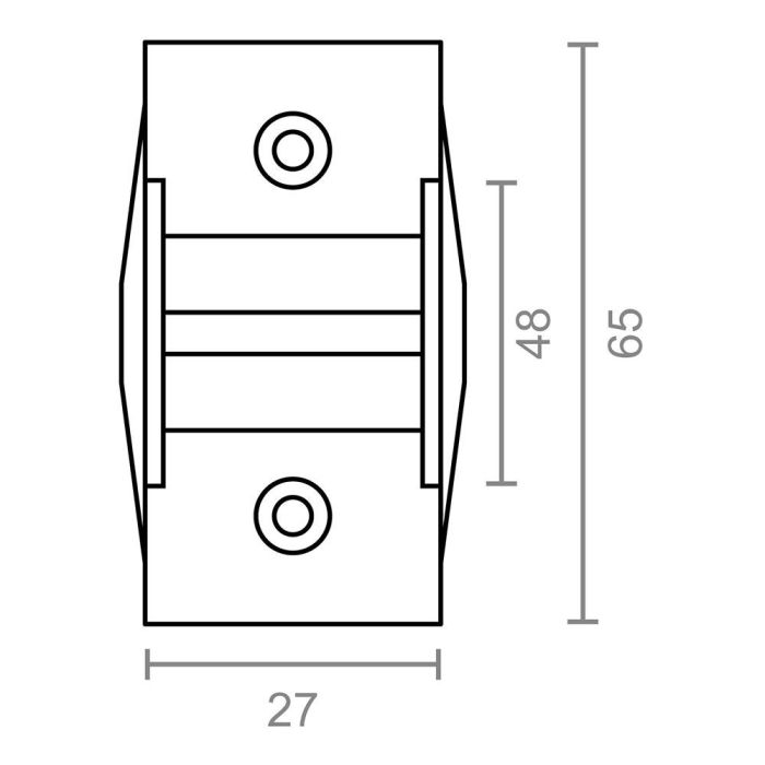 Edm Guia Cinta Persiana Metálica PR11 Acero Acabado Blanco 27x20x65mm 2 Edm Guia Cinta Persiana Metálica PR11 Acero Acabado Blanco 27x20x65mm 2